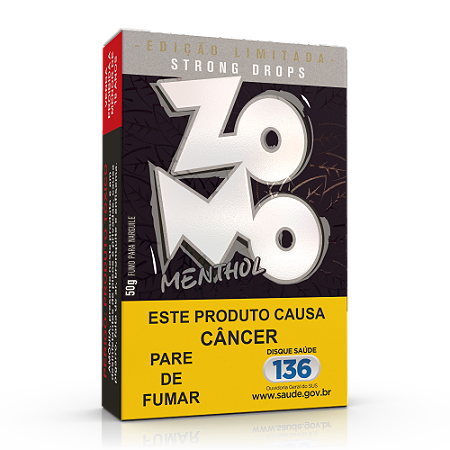 FUMO PARA NARGUILE ZOMO STRONG DROPS MENTHOL 50g