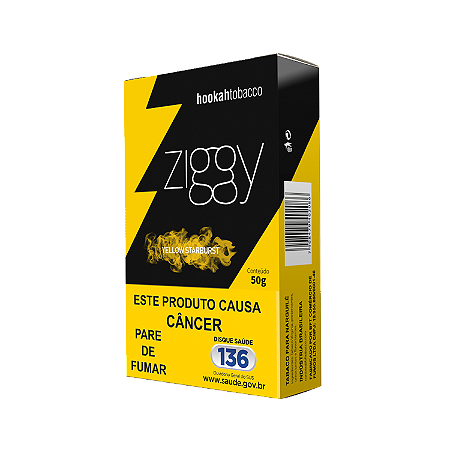 FUMO PARA NARGUILE ZIGGY YELLOW STARBURST 50g
