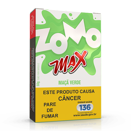 FUMO PARA NARGUILE ZOMO MAX MACA VERDE 50g