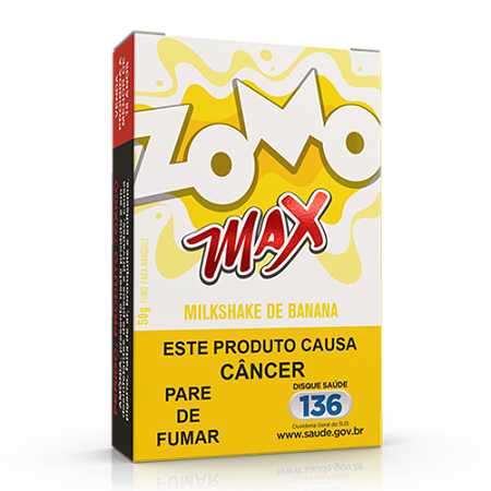 FUMO PARA NARGUILE ZOMO MAX MILK SHAKE DE BANANA 50g