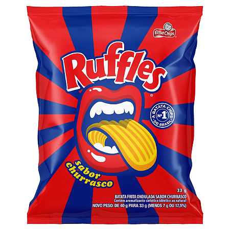 SALG CHURRASCO RUFFLES 33G UN