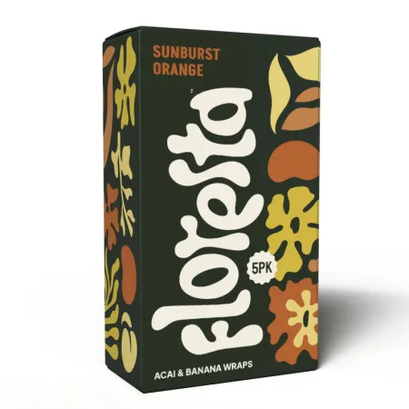 Blunt Wrap Floresta Sunburst Orange King Size