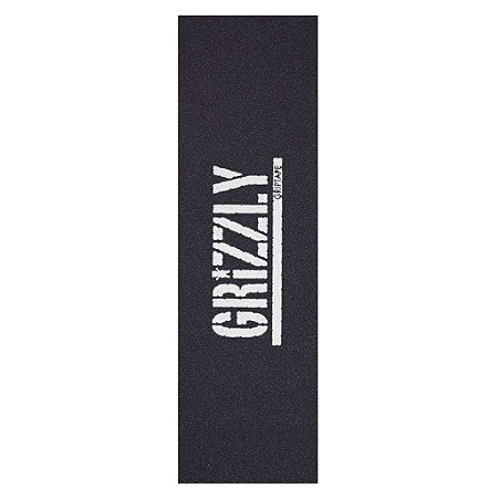 Lixa Grizzly Logo Branco