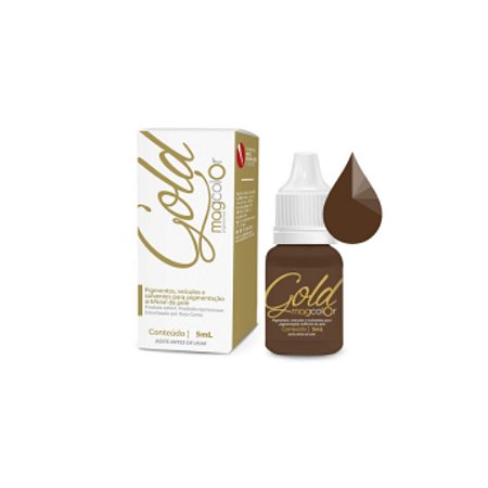 Pigmento Mag Color Gold 5ml - Castanho Médio