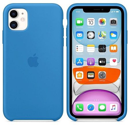 Case Apple Iphone 11 Pro Max Azul Marinho - MyPhonne - Seu celular  protegido e bem vestido