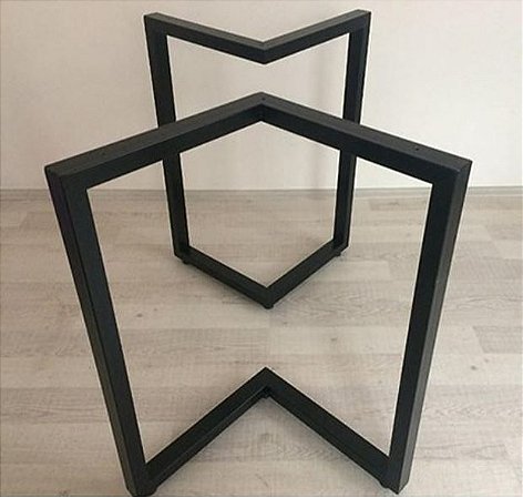 Base de mesa de jantar em aço base estilo industrial