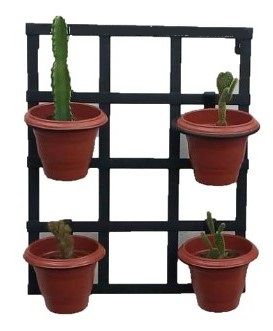 Suporte Vaso De Parede Painel Em Ferro Tipo Floreira p Jardim Decoração