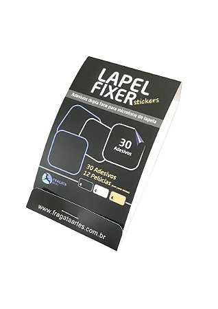 LAPEL FIXER adesivos dupla face + pelúcias para microfone de lapela