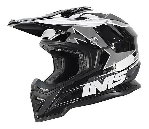 CAPACETE MOTOCROSS TRILHA ENDURO IMS ARMY CINZA TAM 54