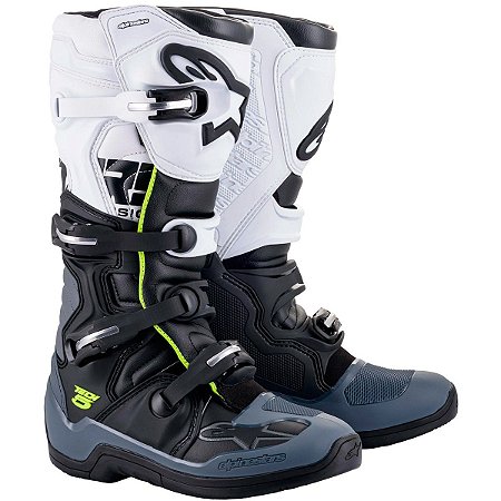 BOTA ALPINESTARS TECH 5 CINZA BRANCO 11 (42/43)