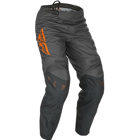 CALCA MOTOCROSS TRILHA FLY F16 2021 CINZA LARANJA TAM 42