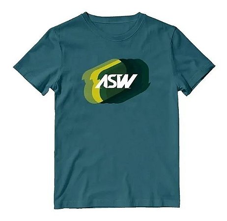 CAMISETA CASUAL MOTOCROSS ASW VERTIGINE VERDE TAM GG