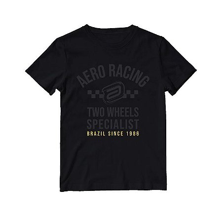 CAMISETA CASUAL MOTOCROSS ASW ESPECIALISTA PRETO TAM G