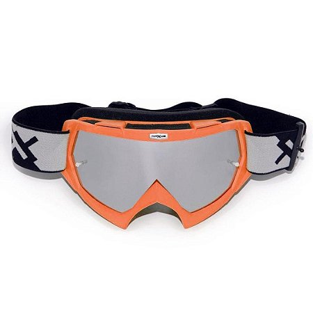 OCULOS MOTOCROSS  MATTOS RACING COMBAT ESPELHADO LARANJA