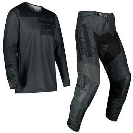 CONJUNTO CALCA E CAMISA  LEATT MOTO 3.5 RIDE GRAFITE 42 G