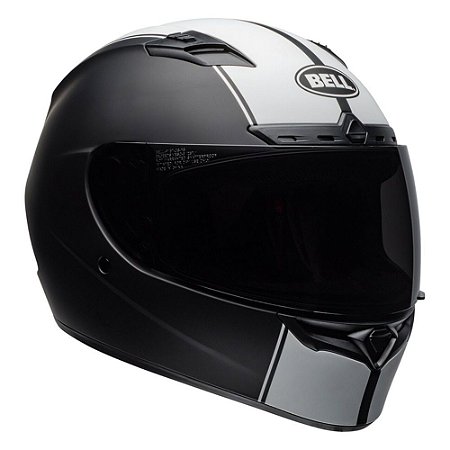 CAPACETE BELL QUALIFIER DLX MIPS RALLY MATTE PRETO BRANCO 64