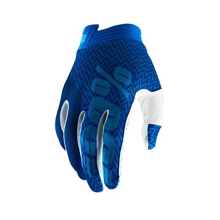 Par de Luva Motocross Enduro Trilha Itrack Azul GG