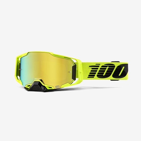 Oculos Motocross Enduro Trilha 100% Armega Espelhado Verde