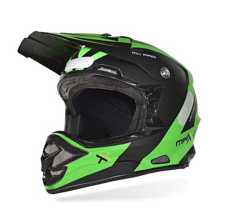 CAPACETE MOTOCROSS ENDURO TRILHA MATTOS RACING VERDE 58