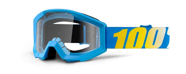 OCULOS 100% Motocross Enduro Trilha STRATA CRISTAL NATION AZUL CLARO