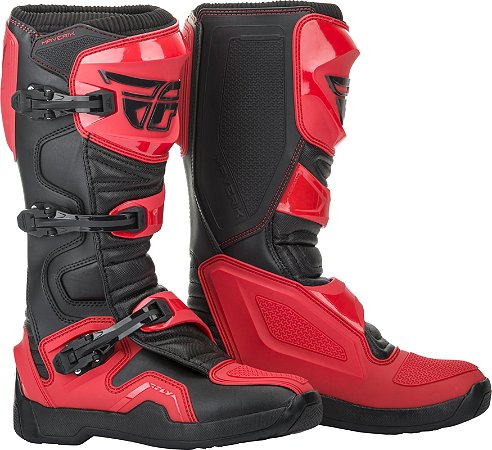 BOTA MOTOCROSS TRILHA FLY MAVERIK VERMELHO/PRETO 11 (42/43)