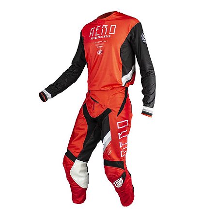 CONJUNTO CALÇA CAMISA ASW PODIUM RACE EMPIRE VERMELHO 44 G