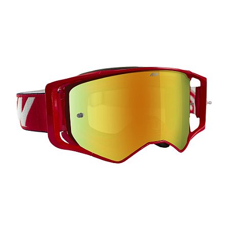 OCULOS ESPELHADO MOTOCROSS ASW SIRUS BRIGADE VERMELHO