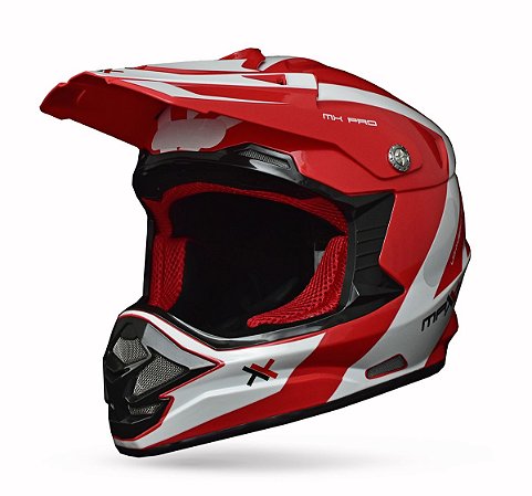 CAPACETE MOTOCROSS MATTOS RACING MX PRO VERMELHO TAM 60