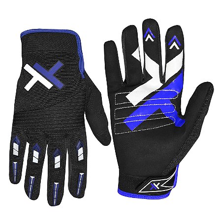 LUVA MOTOCROSS TRILHA MATTOS RACING MX PRO AZUL TAM G