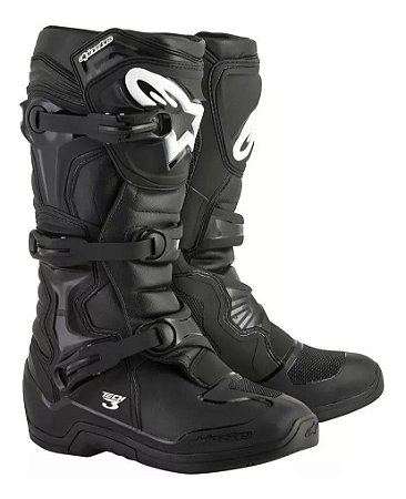 BOTA ALPINESTARS TECH 3 PRETO TAM 11 (42/43) MOTOCROSS TRILHA