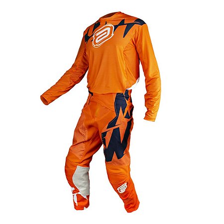 CONJUNTO CALCA CAMISA ASW PODIUM RACE ERA LARANJA TAM 44 G