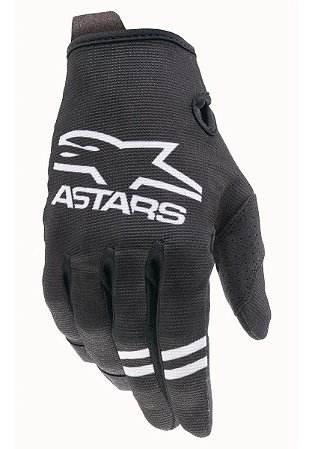 LUVA ALPINESTARS MOTOCROSS RADAR 21 PRETO BRANCO TAM G