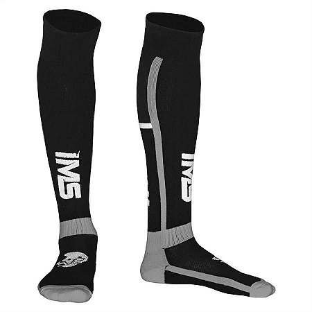 MEIA MEIAO MOTOCROSS TRILHA IMS SPRINT PRETO CINZA TAM G