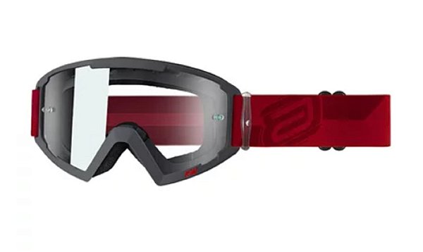 OCULOS ASW MOTOCROSS CRISTAL A2 KICK CINZA VERMELHO 2021