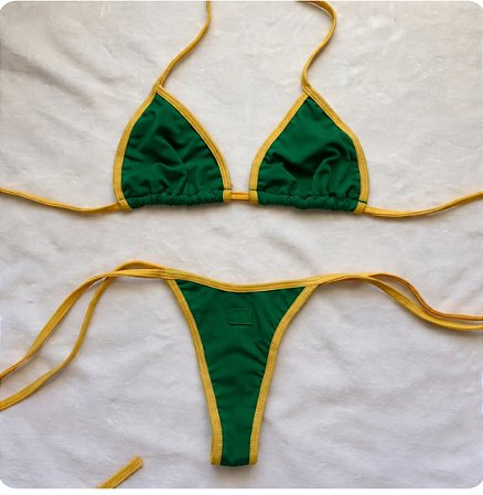 Biquíni Brasil Verde e Amarelo