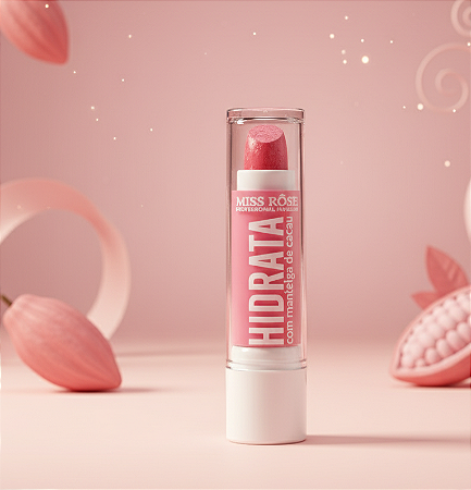 Batom Hidrata com Manteiga de Cacau _ Miss Rôse