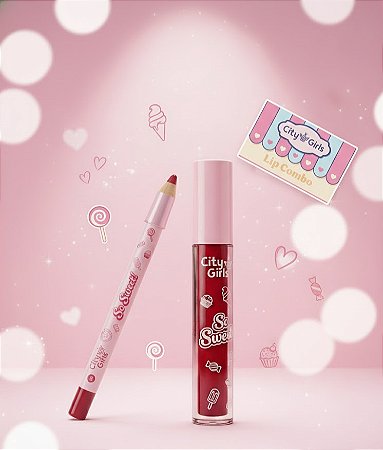 Kit Batom com Lapis Labial