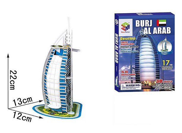 Quebra-cabeça 3d Burj Al Arab - Dubai