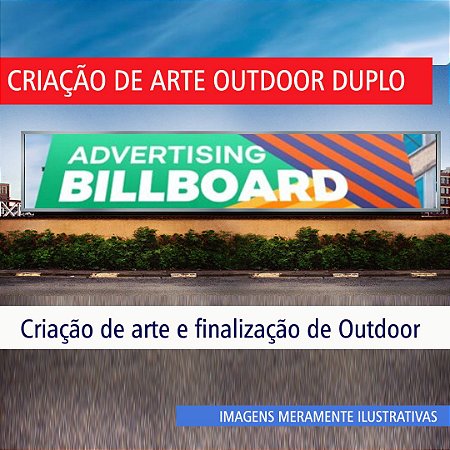 Criação de Arte e Finalização Outdoor Duplo