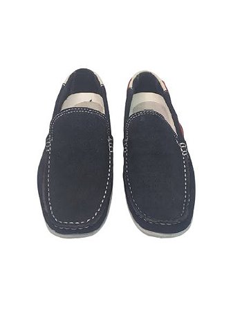 Sapato mocassim infantil masculino Laroche Azul 8670 - Magia das Fadas