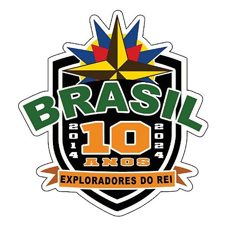 Adesivo - 10 Anos Exploradores do Rei do Brasil