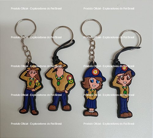 Chaveiro Emborrachado Mascotes