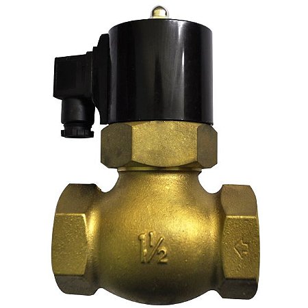 VÁLVULA SOLENOIDE LATÃO TEFLON 2" NF 2/2 VIAS 2L500-50