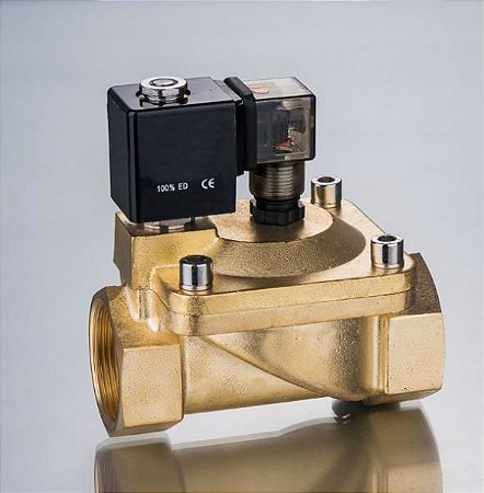 VÁLV SOLENOIDE LATÃO VITON 2" NF 2/2 VIAS 2040-09V