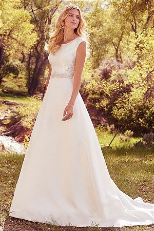 Vestido de Noiva Simples Modelo Clara Com Botões de Tecido - Loja Moda  Sunset - o melhor da Moda Feminina.