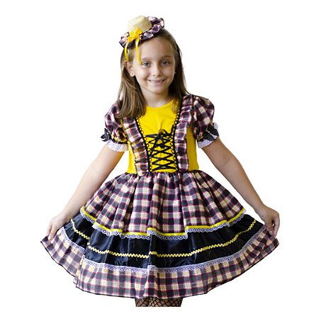 Vestido Festa Junina Caipira Infantil Luxo Loja Moda Sunset O Melhor Da Moda Feminina