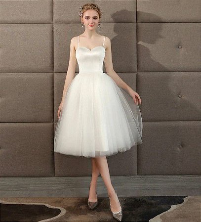 Vestido De Noiva Simples e Perfeito Modelo Cecília - Loja Moda Sunset - o  melhor da Moda Feminina.