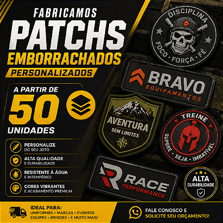 Patchs Personalizado - Apartir de 50 unid.