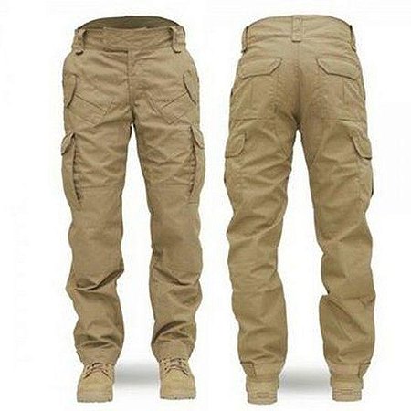 Calça Ripstop Caqui 8 bolsos
