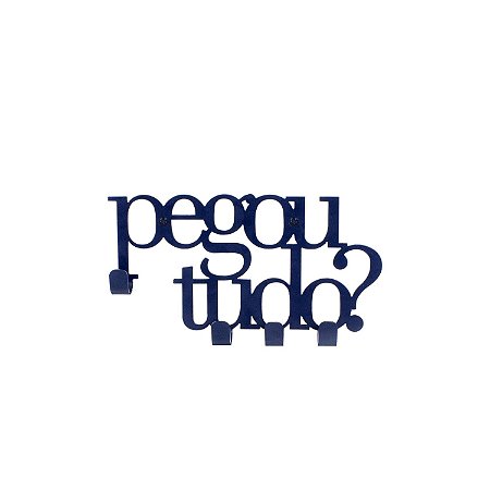 PORTA-CHAVES PEGOU TUDO  AZUL
